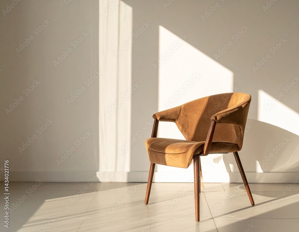 Fototapeta premium modern chair with clean background