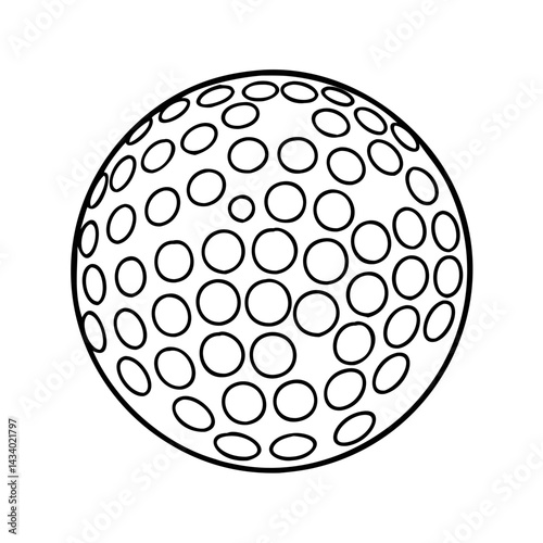 golf ball icon, golf ball vector illustration-simple illustration of golf ball, perfect for golf ball logos and icons