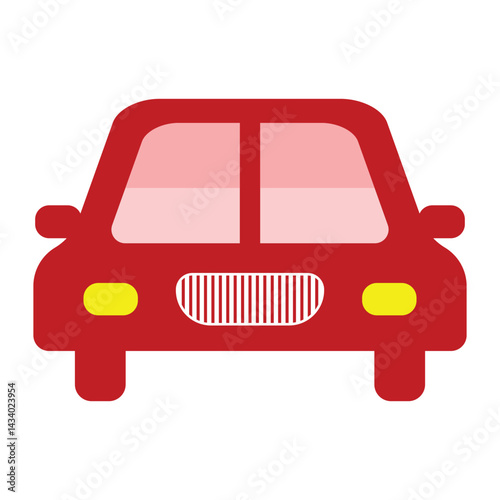 Car symbols frontal car icons