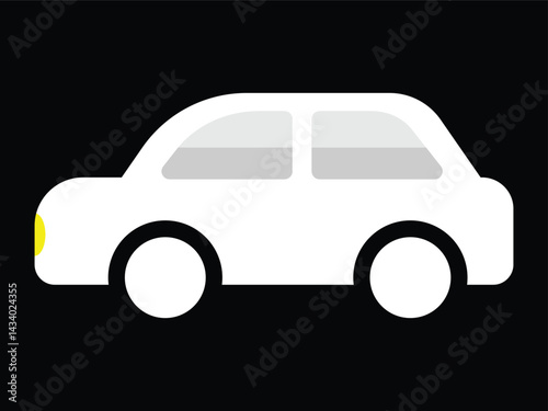 Car type icons set. Model automobile.