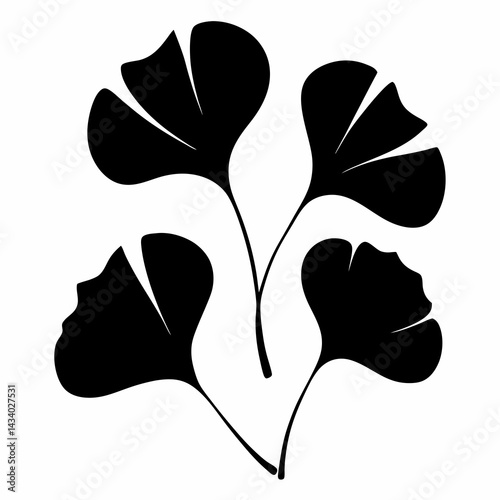 Bodybuilders Flexing Silhouettes Set