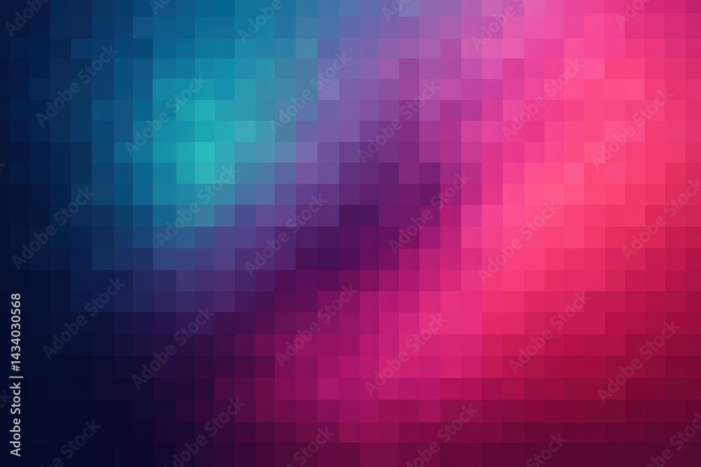 Colorful Abstract Pixel Gradient Design for Modern Digital Art and Graphics