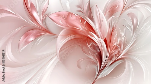 Elegant Pink Floral Design.