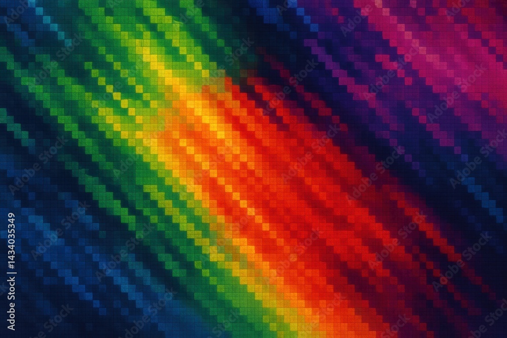 Dynamic Rainbow Geometry: Vivid Abstract 3D Design for Modern Digital Art and Decor