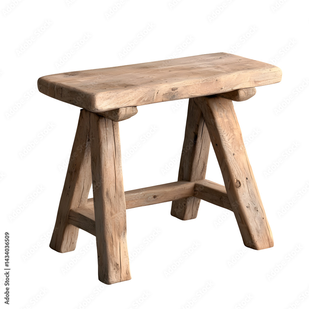 Weathered wooden console table