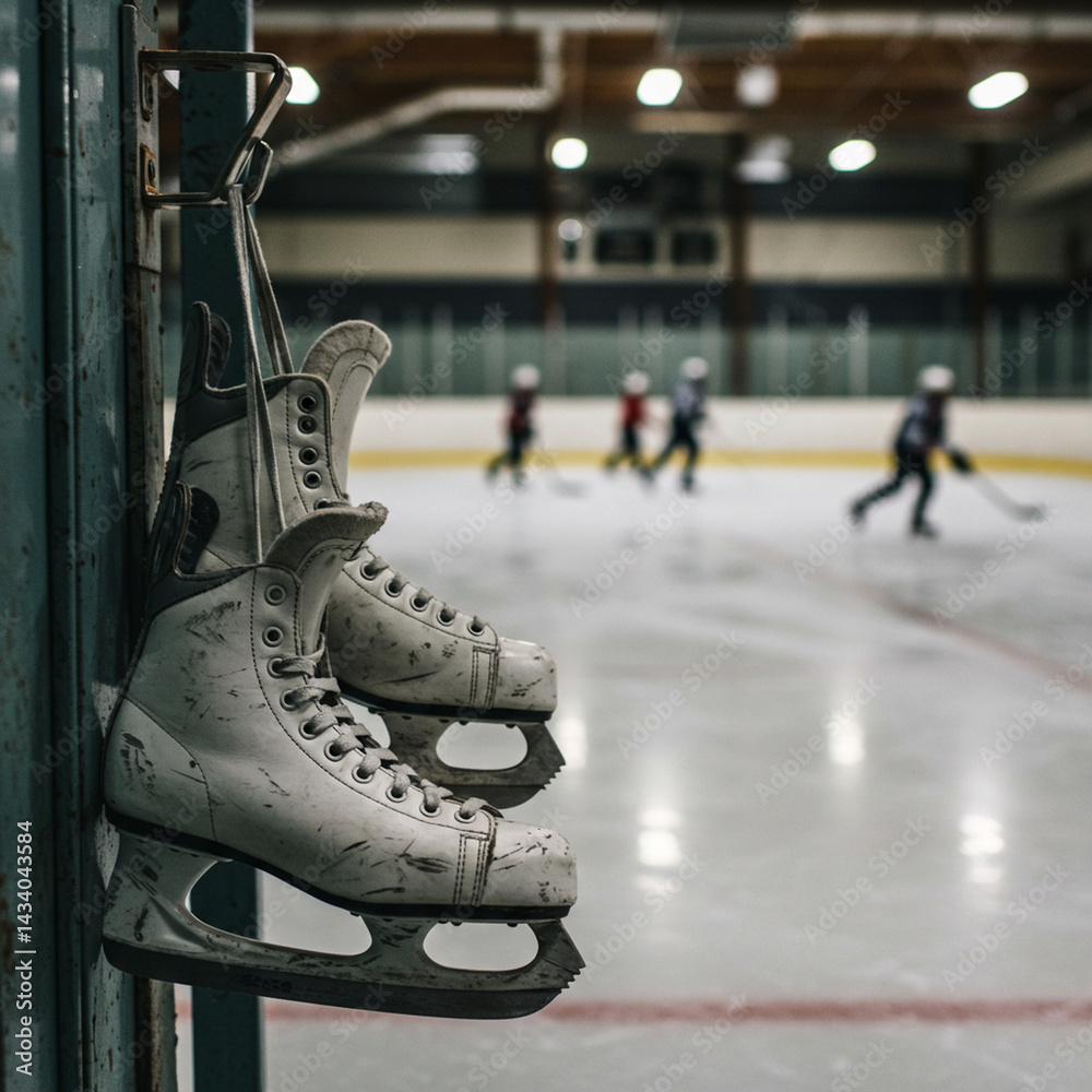 Fototapeta premium roller skates on the street