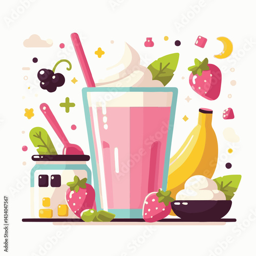 yogurt, fruit, smoothie, fresh, diet, healthy, food, dessert, summer, breakfast, sweet, milk, delicious, milkshake, glass, organic, drink, shake, strawberry, background, cocktail, beverage, berry, dai