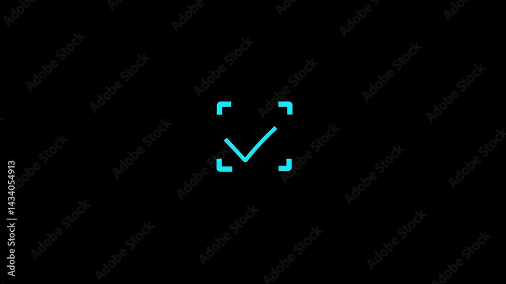 Security Access Verification icon animation,Security Verification icon animated. Antivirus secure crime detection password pass account profile safety access. animated barcode scanner qr code