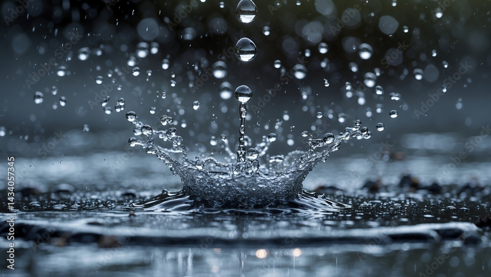 Raindrop's splash captured in stunning macro detail Raindrop's splash captured in stunning macro detail