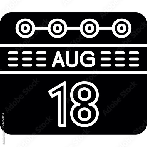 August 18 Icon