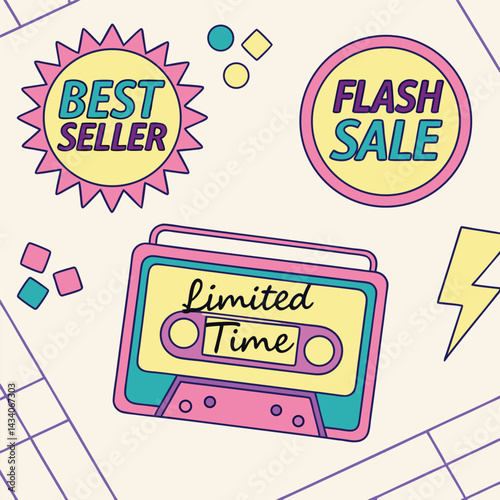 Sale price tag product badges.
