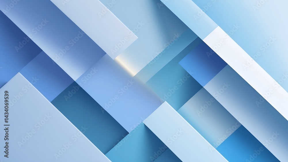 Fototapeta premium Soft blue gradient abstract background design template