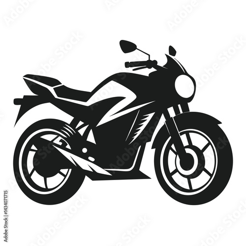 motorcycle on a white background