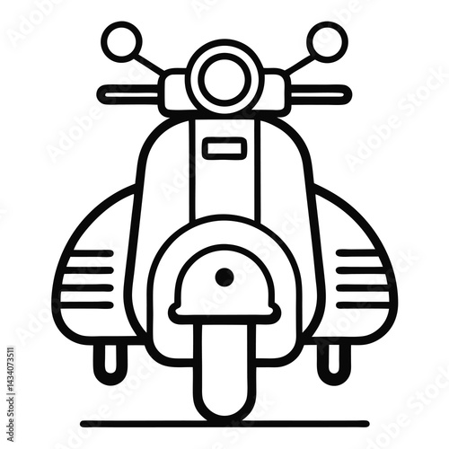 scooter on a white background