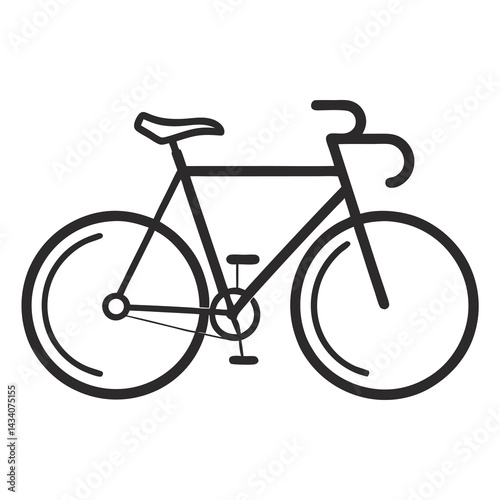bicycle icon on white