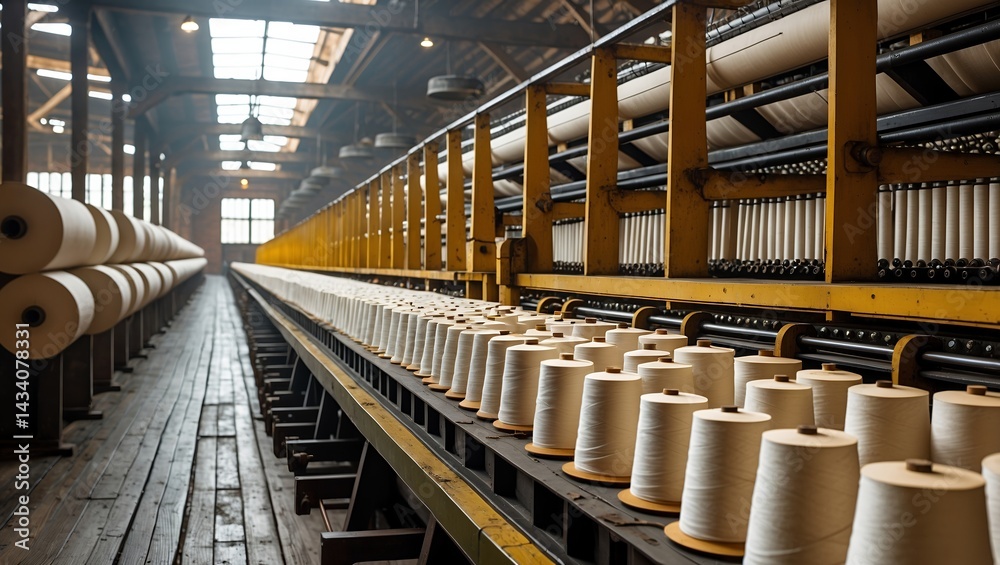 Obraz premium Textile mill architecture of the industrial revolution