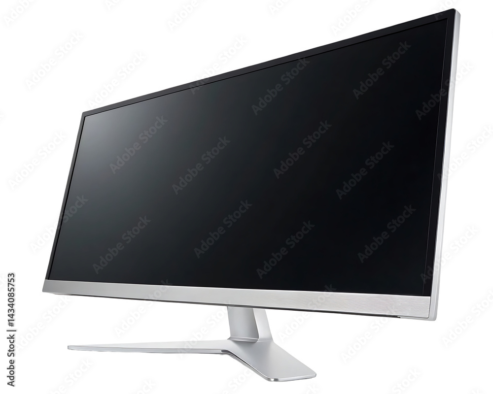 Sleek Silver Computer Monitor Ready for Use PNG and transparent background Sleek Silver Computer Monitor Ready for Use PNG and transparent background