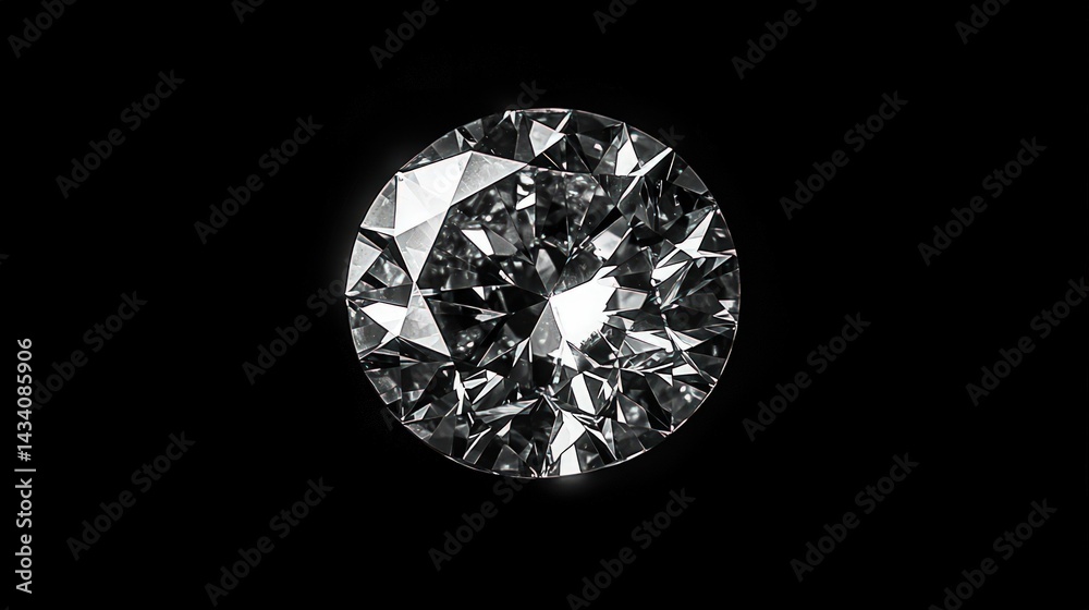 Fototapeta premium Radiant diamond, perfect cut