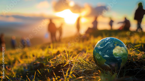 Footsteps for the Planet Hiking in Celebration of World Earth Day photo