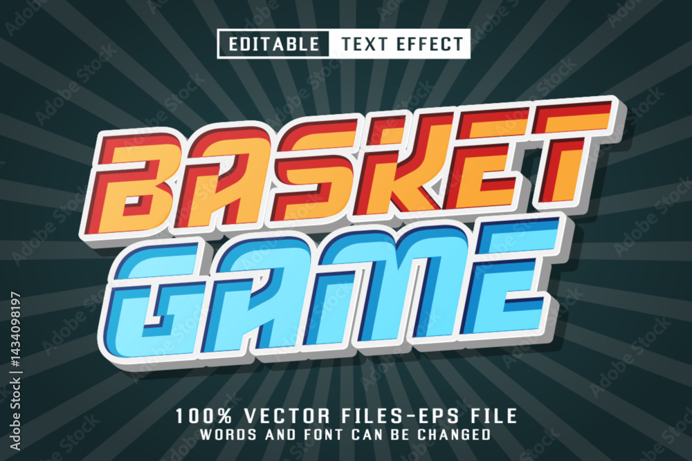 Basket Editable Text Effect Basket Editable Text Effect