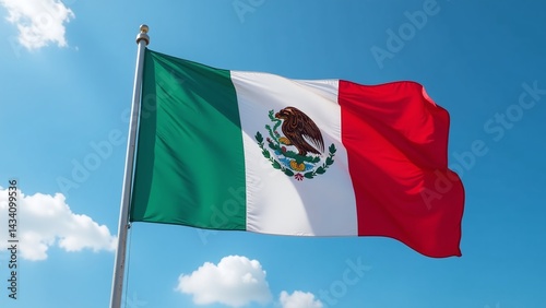 Mexican flag, Cinco de Mayo, celebration, patriotism, cultural pride, holiday atmosphere photo