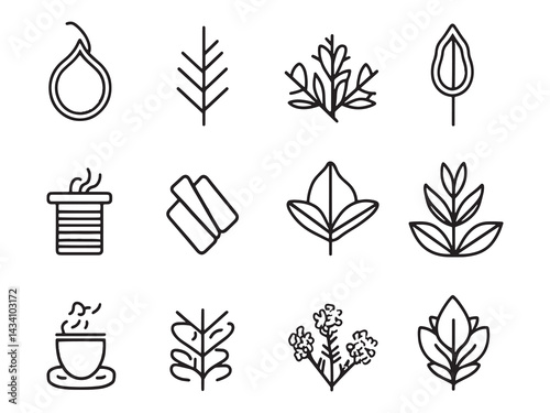 Biomass Power line art eco friendly