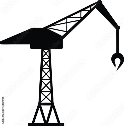 crane hook with a banner