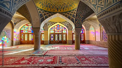 interior of the mosque in istanbul turkey