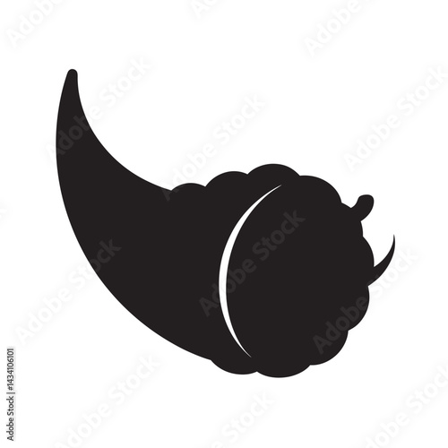 Mythical Cornucopia Horn Of Plenty Silhouette