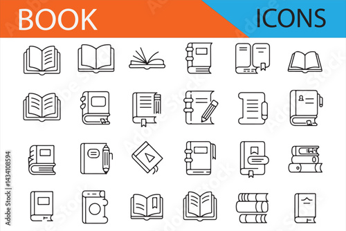 Collection of Elegant Book Illustrations for Learning and Reading Themes