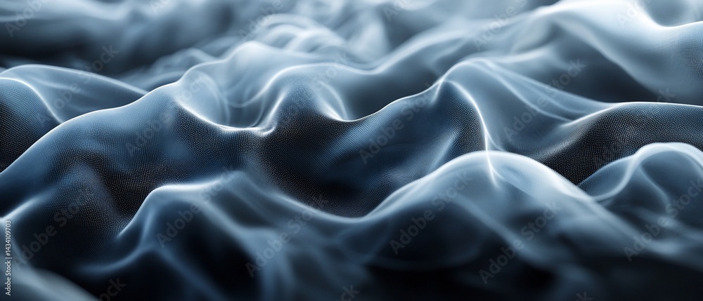 Obraz premium Ethereal waves ripple across the void