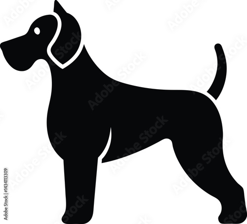 vector illustration of a dog