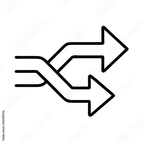 crossover line drawn vehicles. vector art - outline icon crossover, isolated transparent background