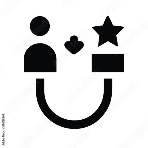 Attraction icon vector flat design