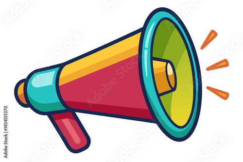 megaphone vector illustration on white background
