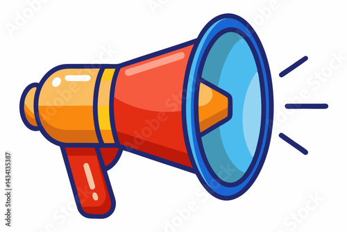 megaphone vector illustration on white background