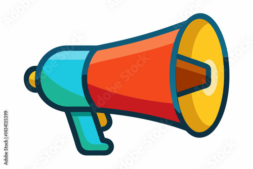 megaphone vector illustration on white background