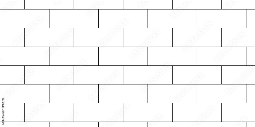 Pavement seamless mosaic stone concrete wall surface tiles. subway vector block rock white brick wall texture background.	