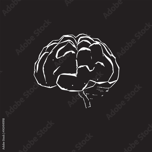 human brain vector illustration