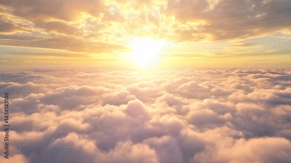 Golden Sunrise Above Clouds (1) Golden Sunrise Above Clouds (1)