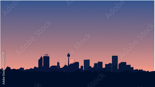 Australia Cityscape with Iconic Landmarks.eps