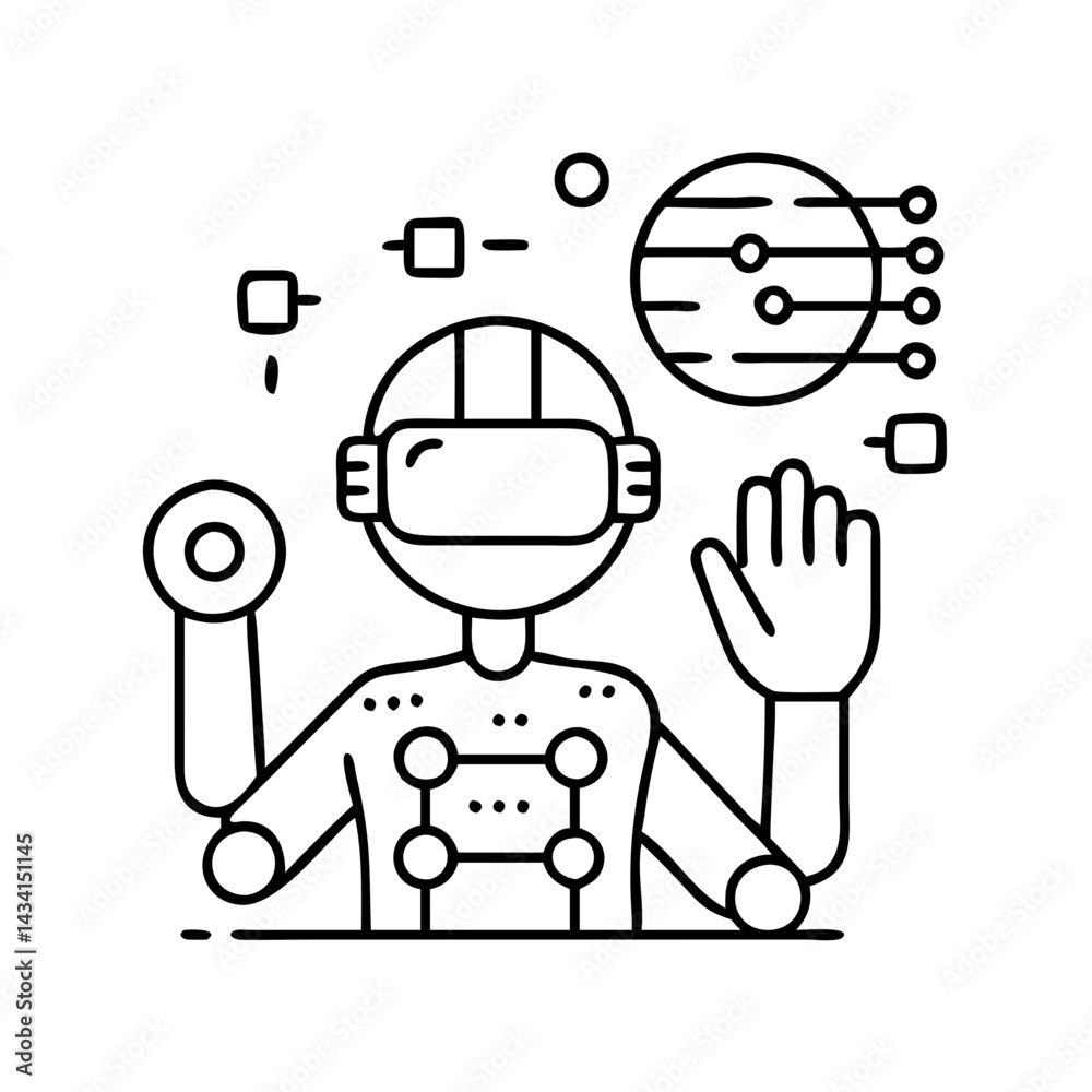 future tech icon, future tech line art - simple line art of future tech, perfect for future tech logos and icons future tech icon, future tech line art - simple line art of future tech, perfect for future tech logos and icons