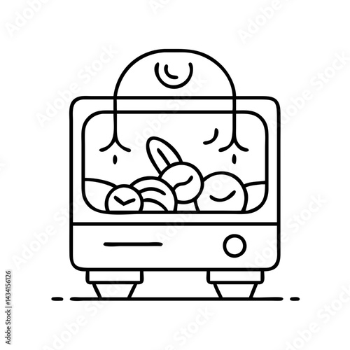 incubator icon, incubator line art - simple line art of incubator, perfect for incubator logos and icons