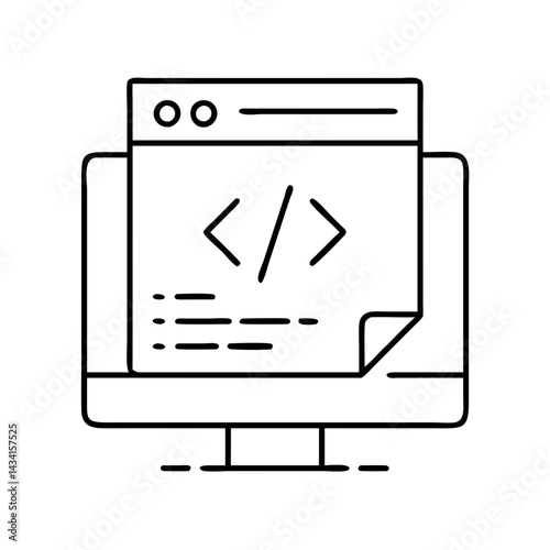javascript icon, javascript line art - simple line art of javascript, perfect for javascript logos and icons