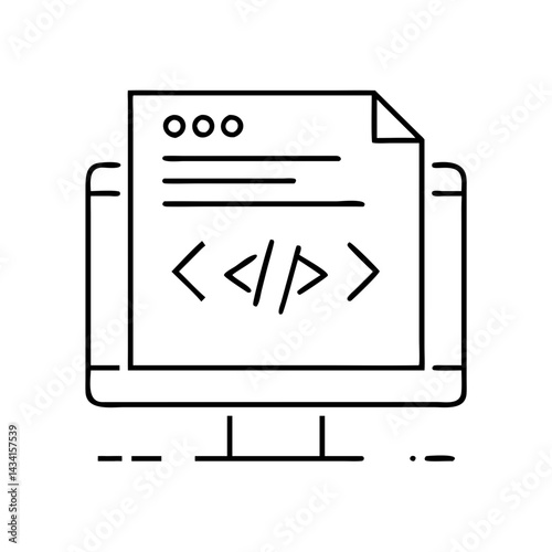 javascript icon, javascript line art - simple line art of javascript, perfect for javascript logos and icons