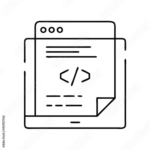 javascript icon, javascript line art - simple line art of javascript, perfect for javascript logos and icons