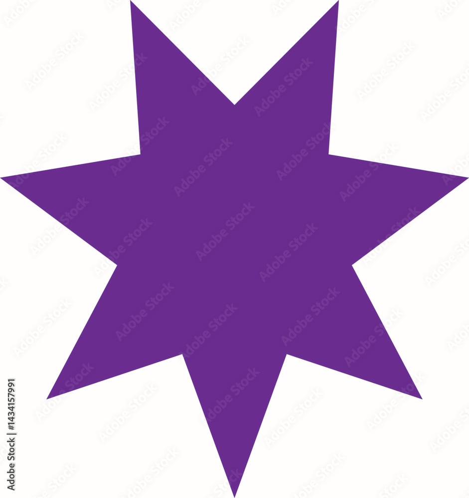 Obraz premium purple star icon