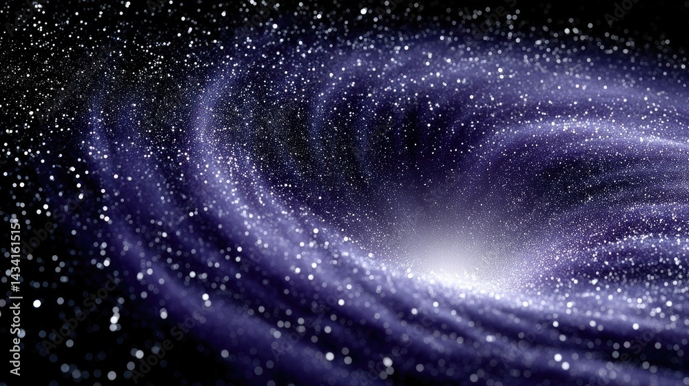 Fototapeta premium Cosmic vortex swirling through the stellar expanse.