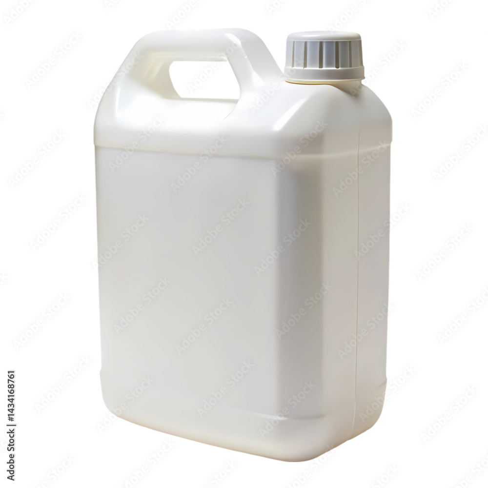 White Plastic Jug Container Bottle Packaging Liquid Storage on transparent background White Plastic Jug Container Bottle Packaging Liquid Storage on transparent background