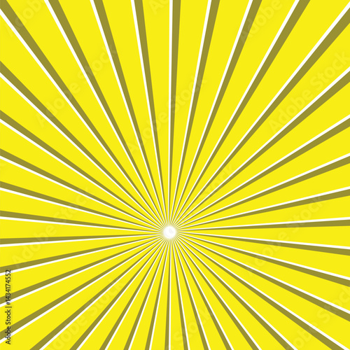 Vintage Comic Background Yellow Dark Color With Soft Light Sun Burst and Dots. Halftone Style. Latar belakang komik seni pop Cocok Untuk Background